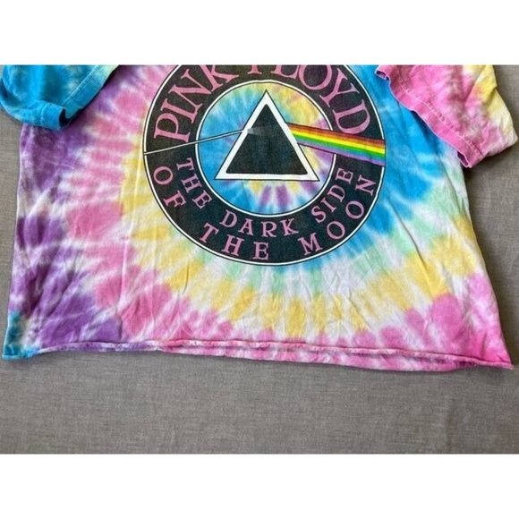 Pink Floyd Shirt Women Large Blue Cropped Short Sleeve Pullover Tee Ladies.‎ - Picture 3 of 9